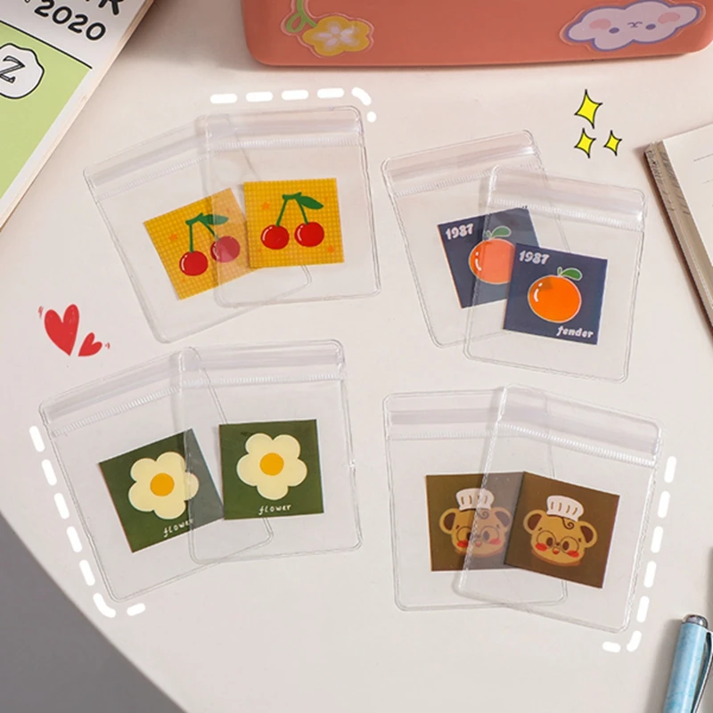 10 Pcs/set Cute Plastic Mini Ziplock Jewelry Bags Small More Thicker
