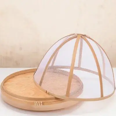 1Pcs 라운드 주방 음식 보관 커버 접시 커버 꽉 끼는 곳밀봉 곤충 방지 신선도 유지 장치 홈 호텔 레스토랑 야외용