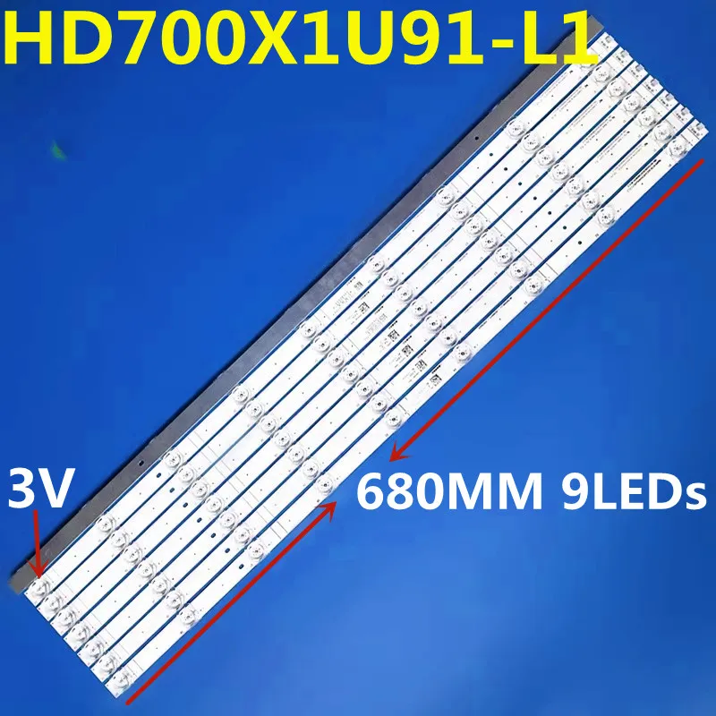 LED Backlight Strip For 70A6G 70A7100 70H6570G SVH700A31 JL.D70091330-003AS-M-V02 CRH-BX70X1U913030T080902H HD700X1U91-L1 led backlight strip for samsung 55tv l1