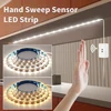 Hand Sweep LED Strip Lights 1M 2M 3M 4M 5M 10M LED Strip with Hand Sweep Motion Sensor Switch for Kitchen Stairs Wardrobe 1