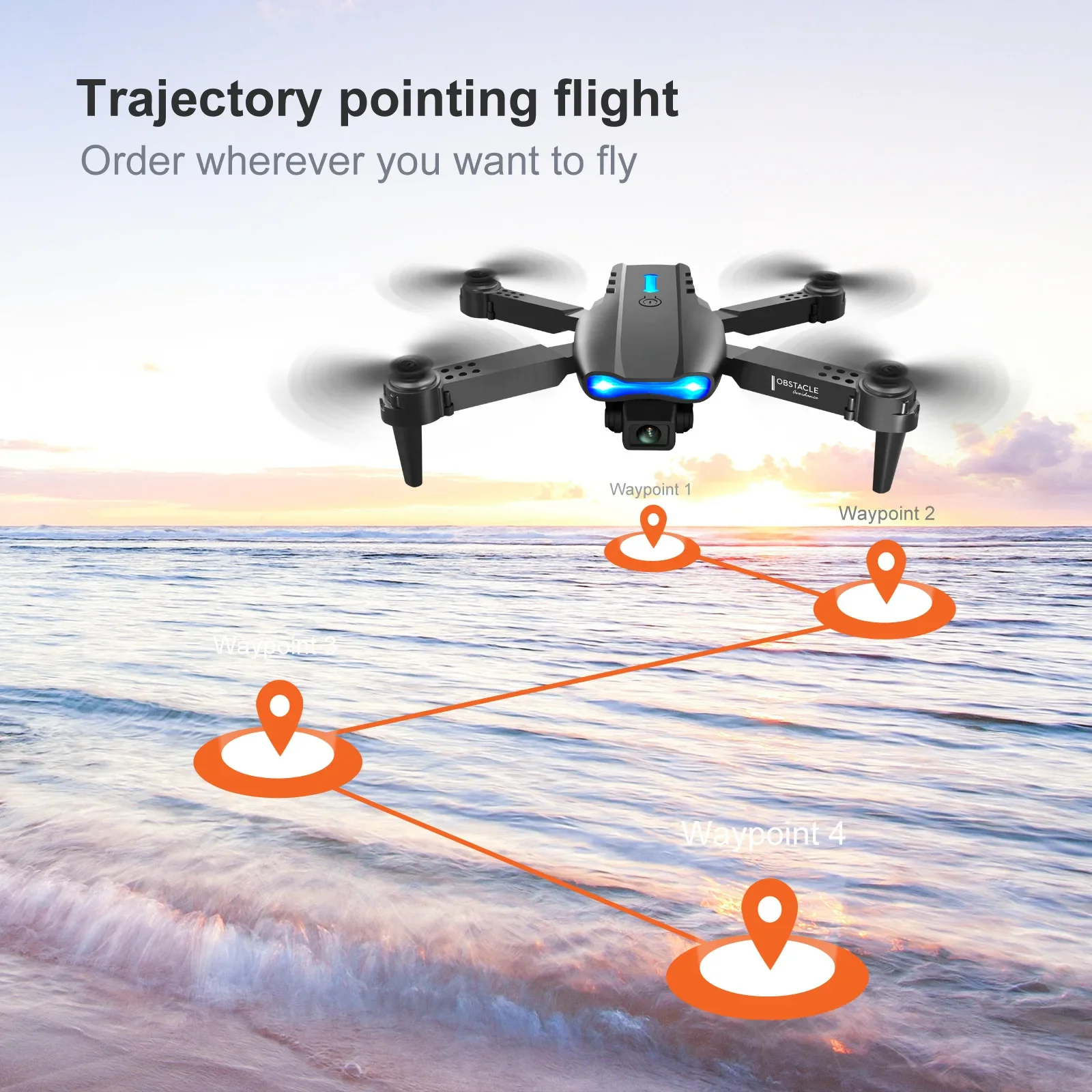 Drone Professionnel avec Caméra HD - Lot de 2 Batteries