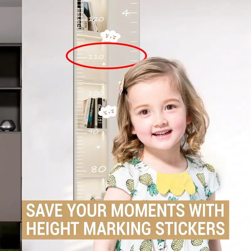 Height Growth Chart Ruler Height Chart Wall Sticker for Kid Children Baby Living Room Measurement Meter Home Accessories