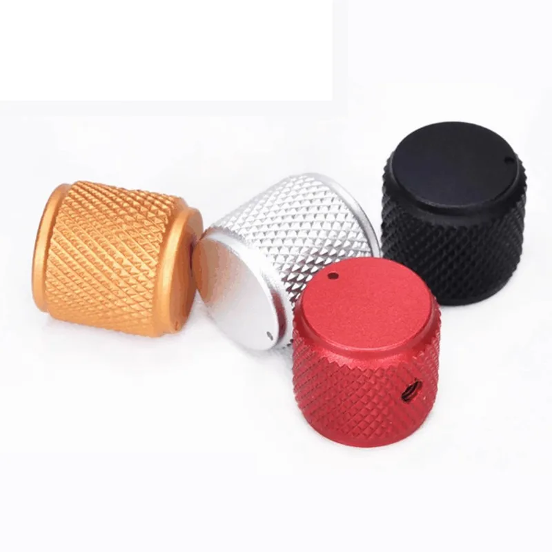 Potentiometer knob cap 1PCS 12 * 15mm ＆15mm*15mm Precision machining knurl Aluminum Alloy Knob cap Potentiometer Knob Volume Audio Adjustment cap