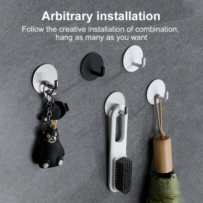 24 Styles Stainless Steel Wall Hook Self Adhesive Hooks Towel Key Umbrella Hanger Kitchenware Storage Hook Kitchen Bathroom self adhesive hooks multifunctional hooks kitchen hook self adhesive wall hooks