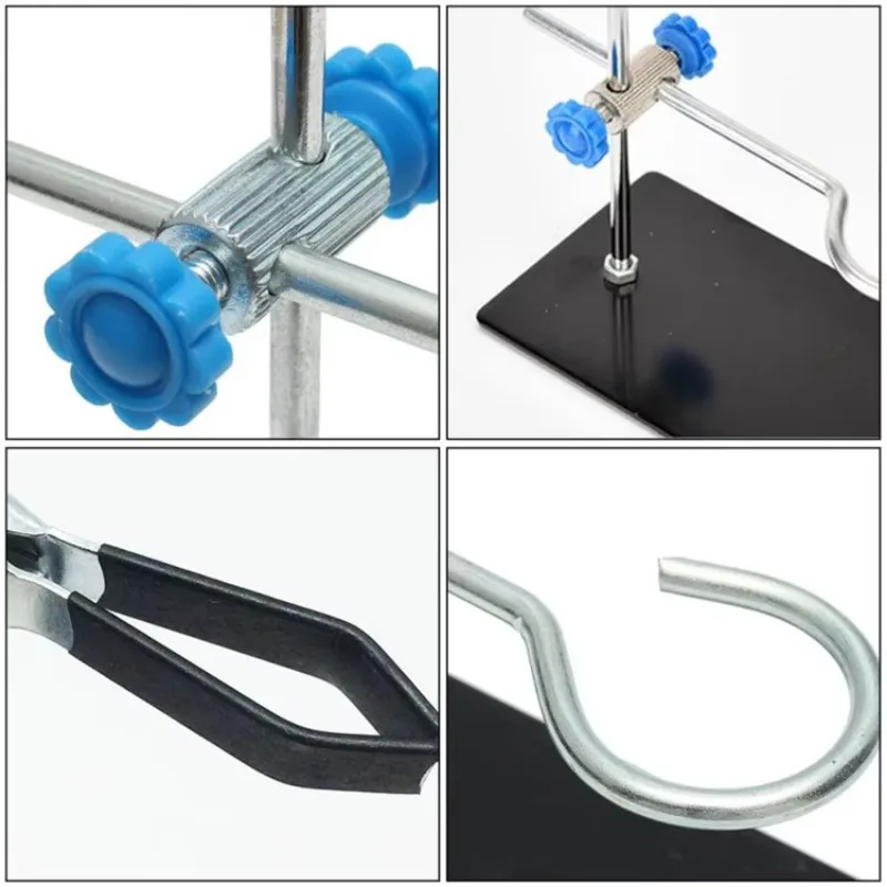 Mini Iron Stand Lab Equipment Support Stands Platform Laboratory Frame Retort Random Trombones