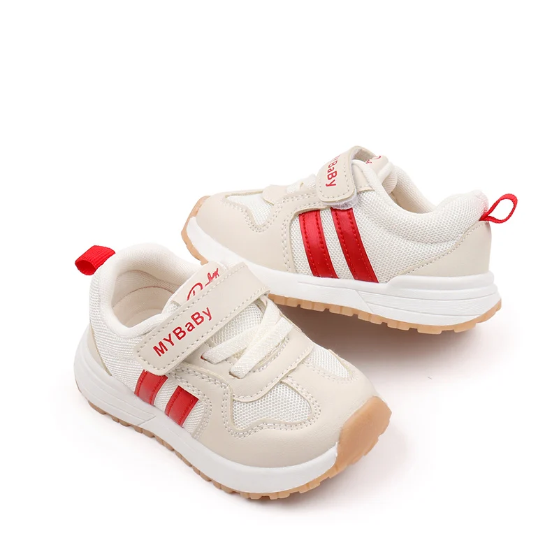 Baby Boys Girls Comfortable Sports Shoes Soft Sole Non-slip Solid Colour Toddler Shoes 2