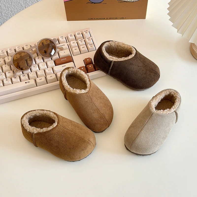 Warm Cotton Kids Loafers Winter Shoes