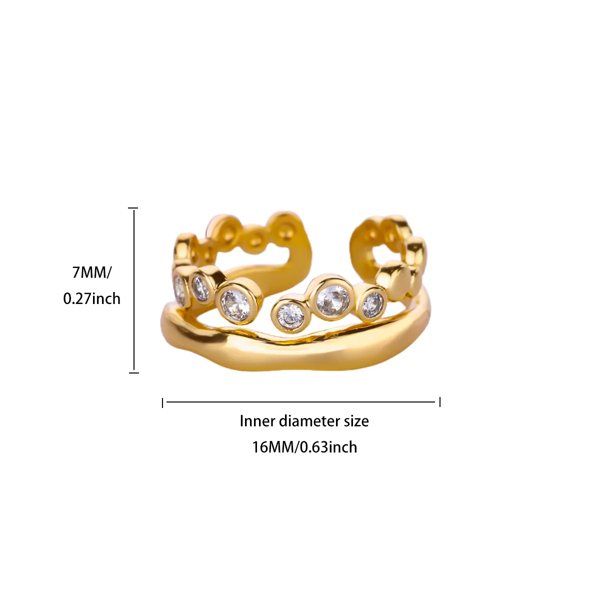 Crown Ring Stainless Steel for Women