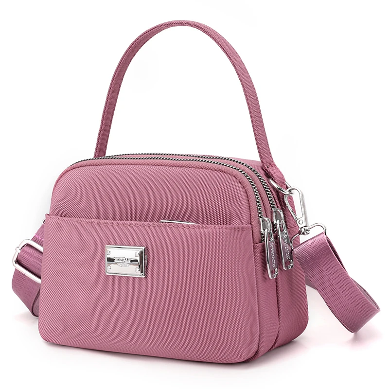Top Handle Women Mini Bags High Quality Nylon Fabric Shoulder Bag For
