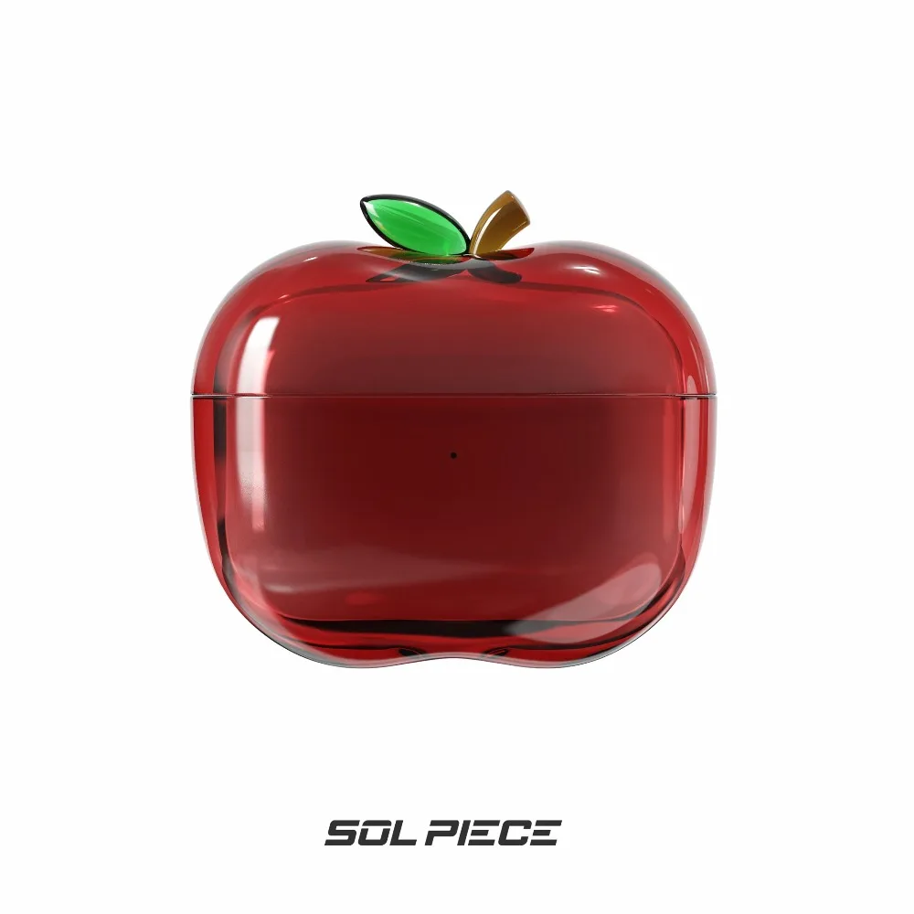 Transparent Drop-Proof TPU Soft Design Customized Personalized Fruit Earphone Case - Simple Style