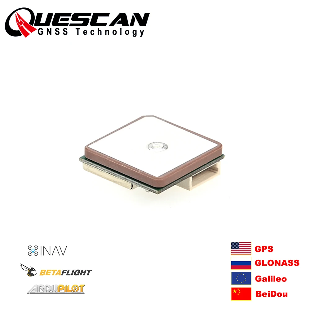 QUESCAN 18*18mm 10Hz FPV M10 GPS GNSS 모듈 (컴퍼스 5..
