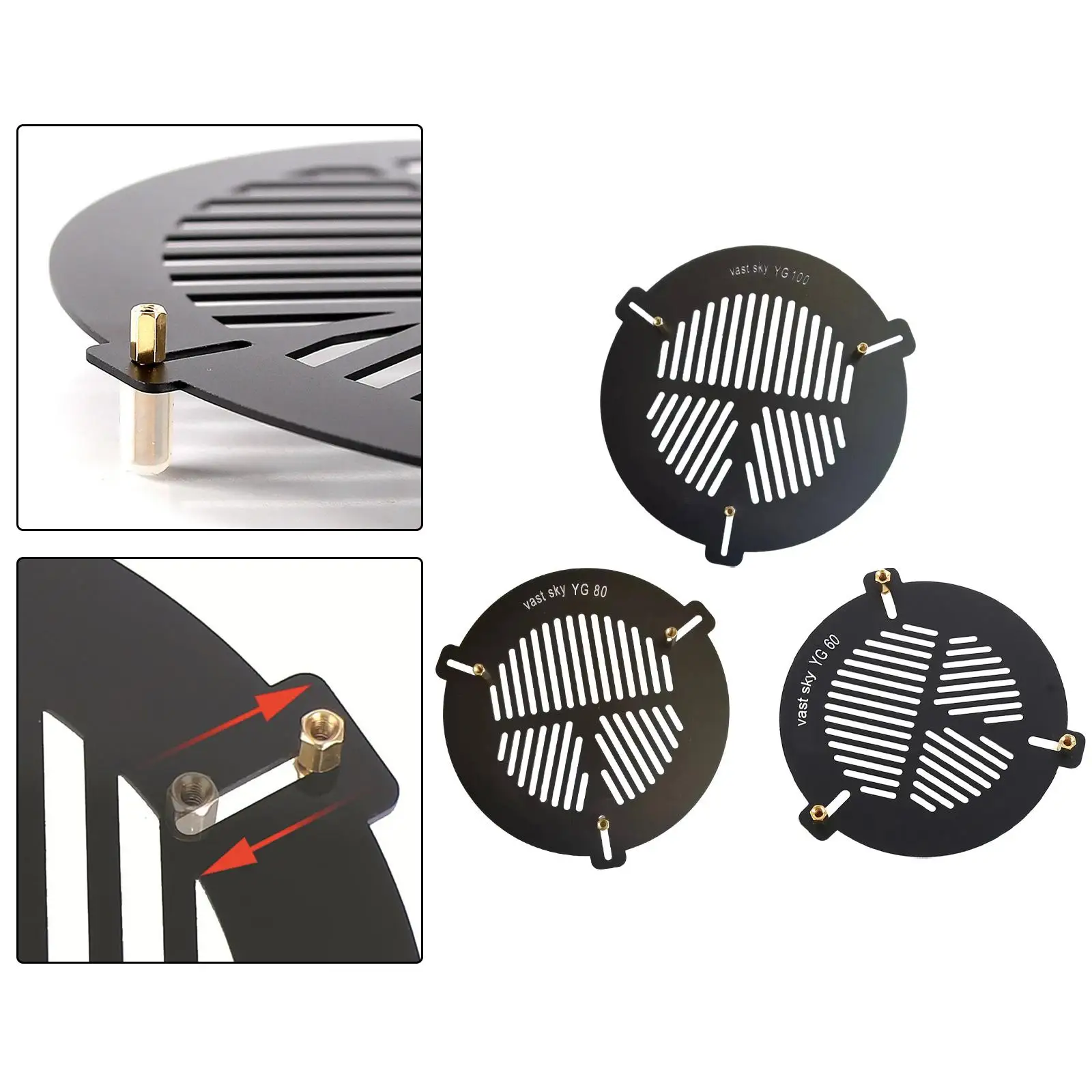 Focusing Mask for Telescopes Easy to Use Black Anti Slip Easy to Install Aluminum Alloy Astronomical Telescope Accessories