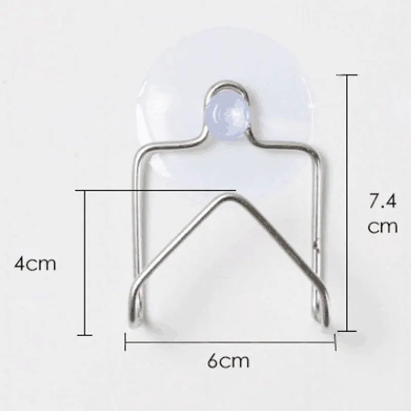 Stainless Steel Suction Cup Drain Rack Sponge Holder Brush Soap Dishwashing Liquid Drainer Kitchen Sundries Organizers 1PC