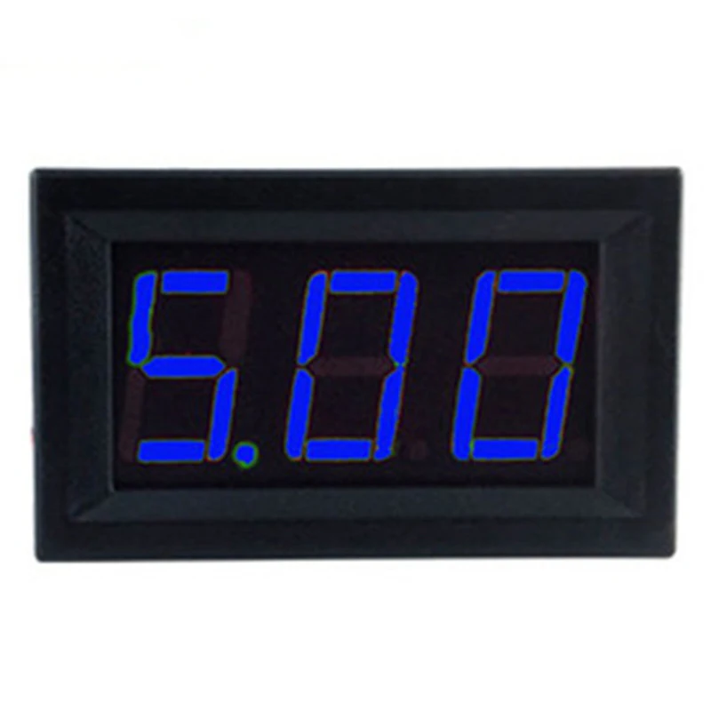 디지털 LED 디스플레이 패널 전압 계량기 전압계, 0.56 인치, 3-30V, 0.56 인치, 3 와이어, 3 개 전압 계량기, 10 개