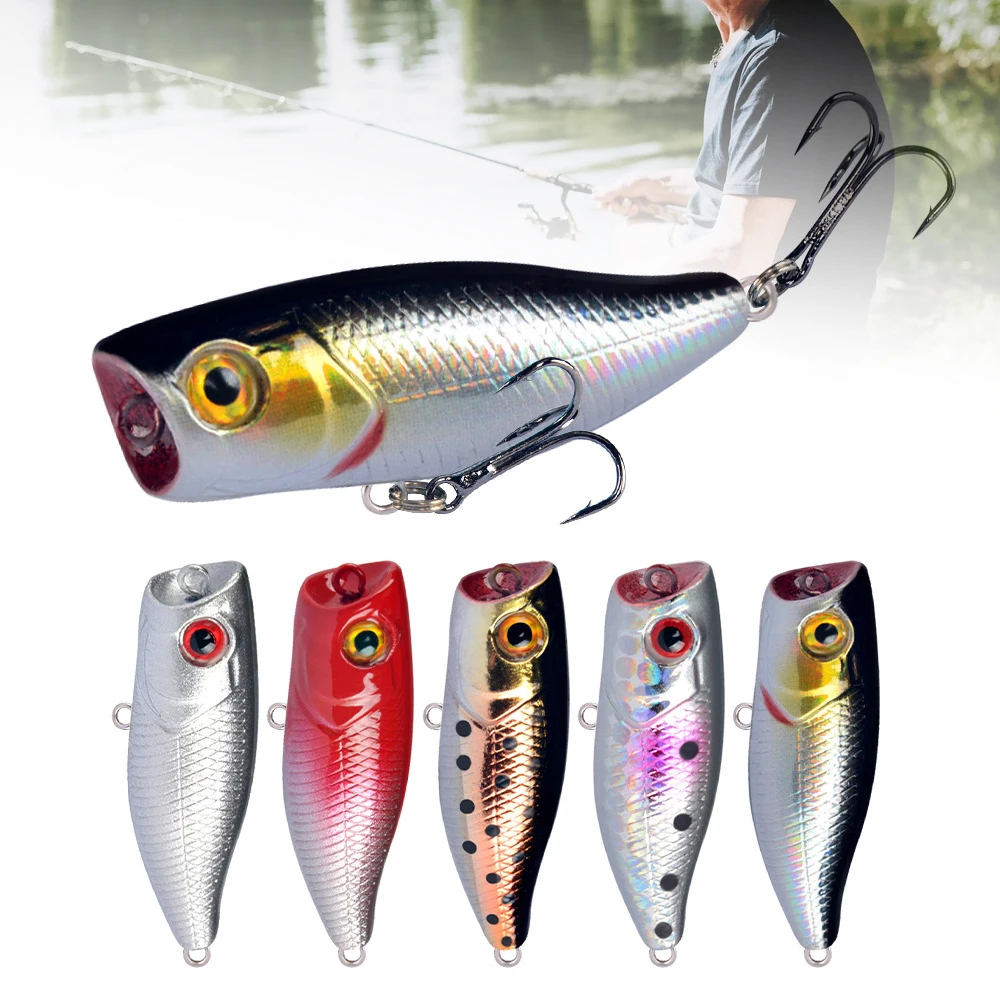 

Плавающие рыболовные приманки с 3D глазами, приманка в форме рыбы с антиокислительными крючками, рыболовные инструменты, 4,5 см, 3,5 г, для форели, окуня
