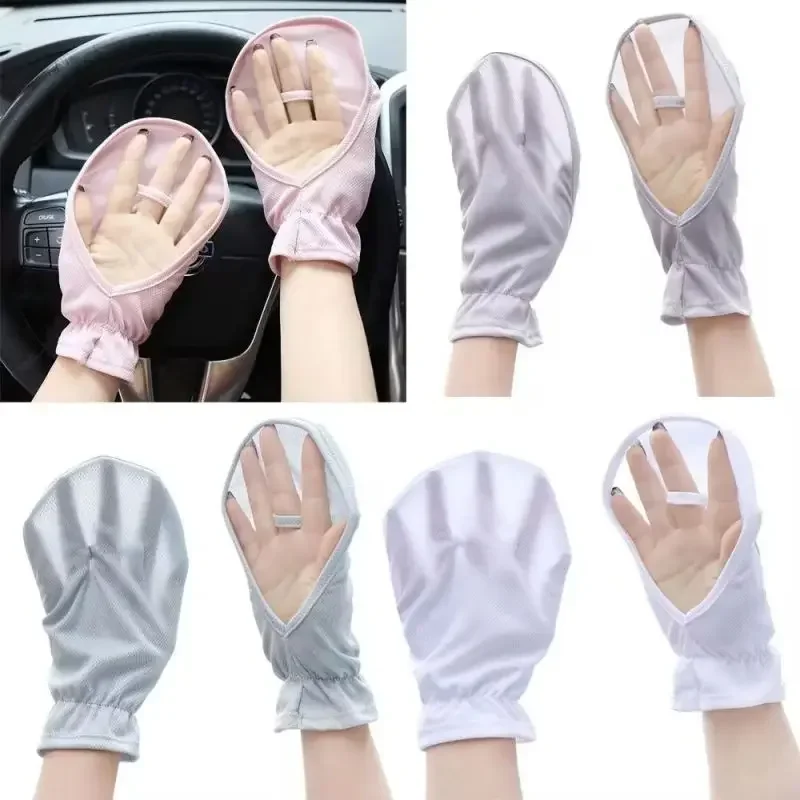 Summer Protection Driving Gloves Large Size Ice Sleeve Gloves UV Protection Loose Breathable Arm Guard Outdoor Oversleeves