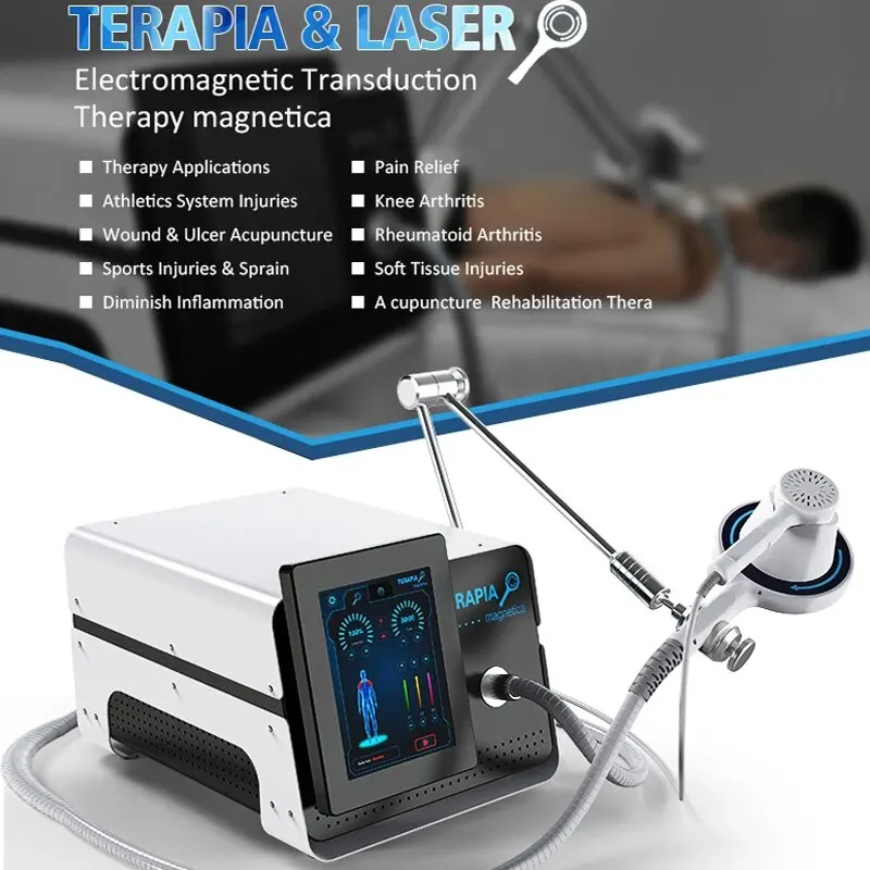

Physio Magneto Plus Laser Therapy 808NM Super Transduction Pulse Electromagnetic Field EMTT Extracorporeal Machine
