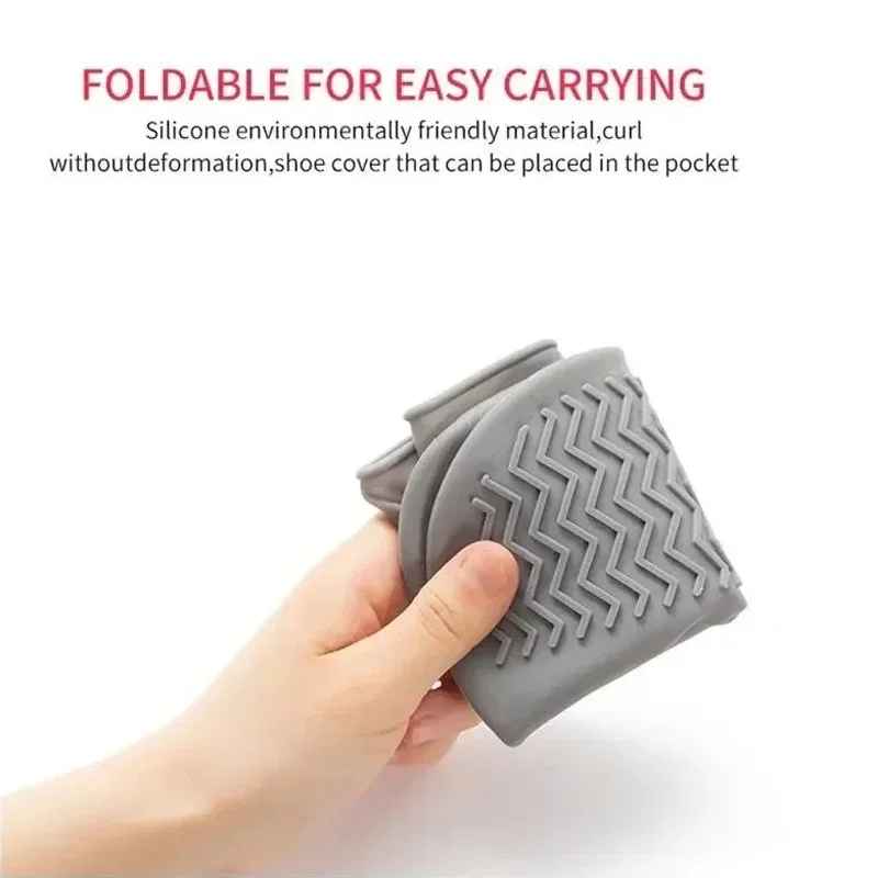 1Pair Reusable Waterproof Rain Shoe Covers Silicone Outdoor Rain Boot Overshoes Walking Shoes Accessories Protectors Shoes Cover shoe covers rain shoe covers silicone shoe covers rain shoe protector