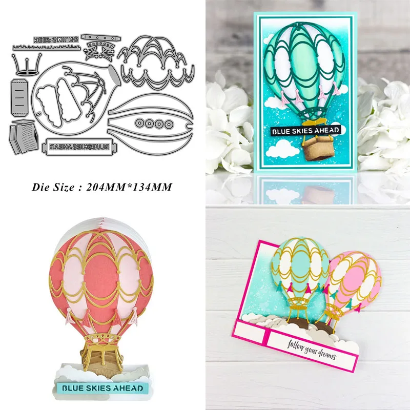 Hot Air Balloon New Design Craft Metal Cutting Die Cut Dies Decoration Scrapbook Album Paper Card Craft Embossing Die Cuts