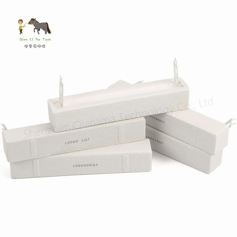 100W 5% SQP Cement Resistor Power Resistance 0.1R ~ 1K 0.5R 1R 2R 3R 4R 5R 6R 8R 10R 12R 20R 30R 47R 50R 100R 200R 500R 1K ohm