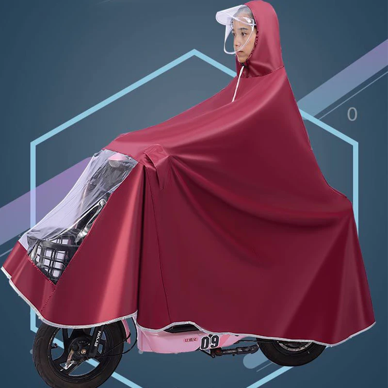 Electric Vehicle Poncho Battery Vehicle Enlarged And Thickened Single Square Raincoat Men's And Women's Bicycle Raincoat rain poncho,bike raincoat