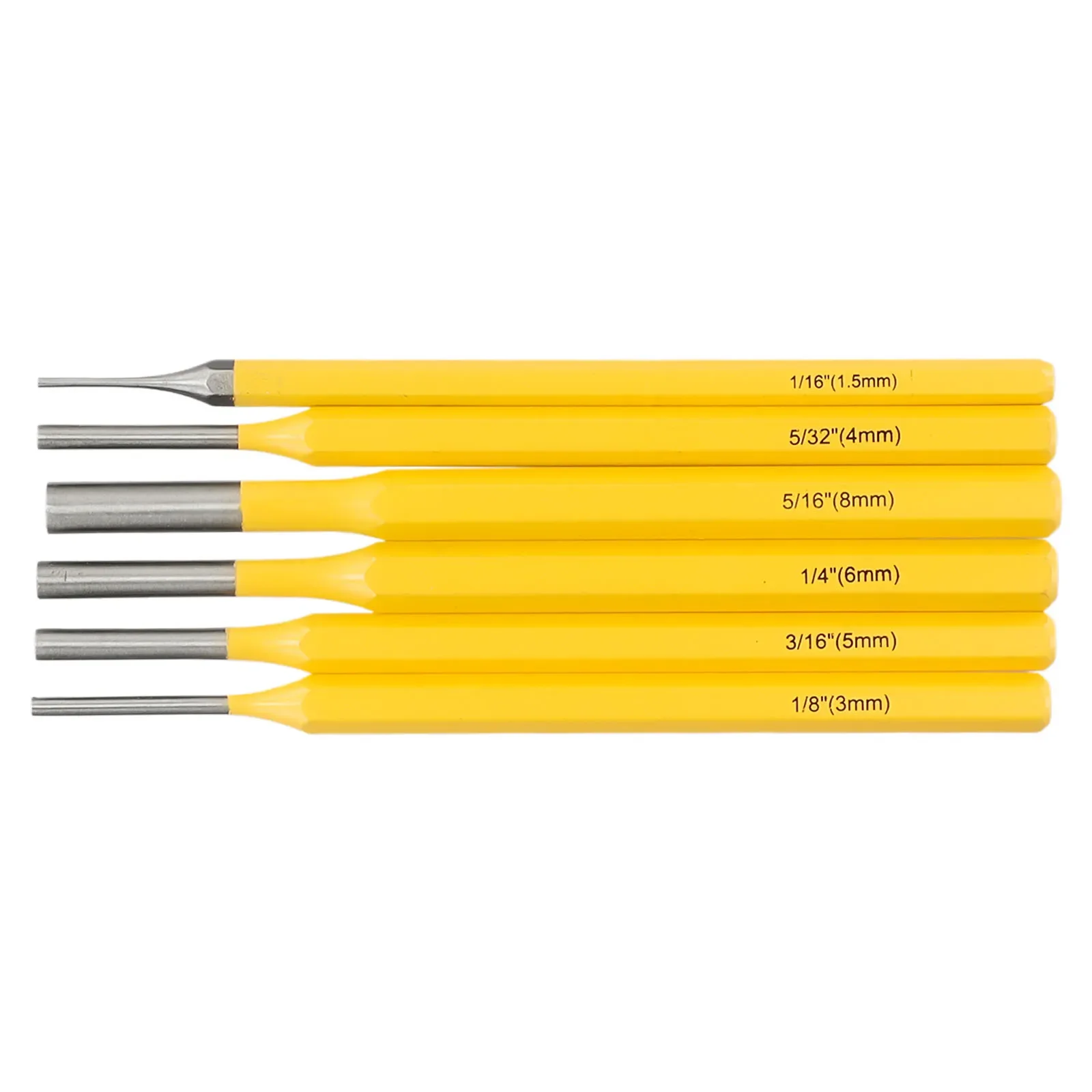 

6 шт. плоское долото, конический перфоратор, цилиндрический привод, перфоратор, ручные инструменты для перфорации ногтей