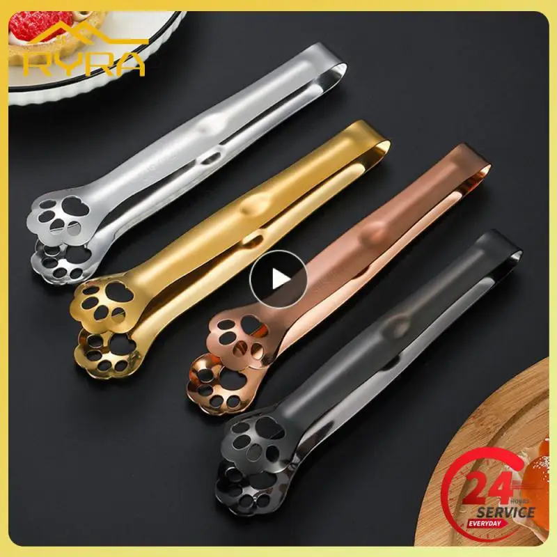 

Buffet Convenient Food Tongs Bread Creativity Barbecue Kitchen Cat Paw Durable Food Household Products Salad Smooth