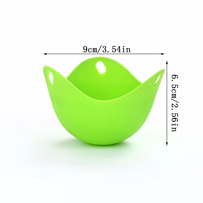 Silicone Egg Poacher 4PCS Poaching Pods Pan Mould Egg Mold Bowl Rings Cooker Boiler Kitchen Tool