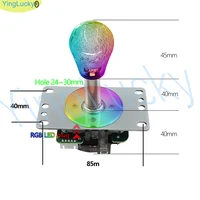 NEW Arcade Game RGB LED Controller Button copy sanwa Joystick Bluetooth RGB Control APP USB Encoder Kit - Image 5