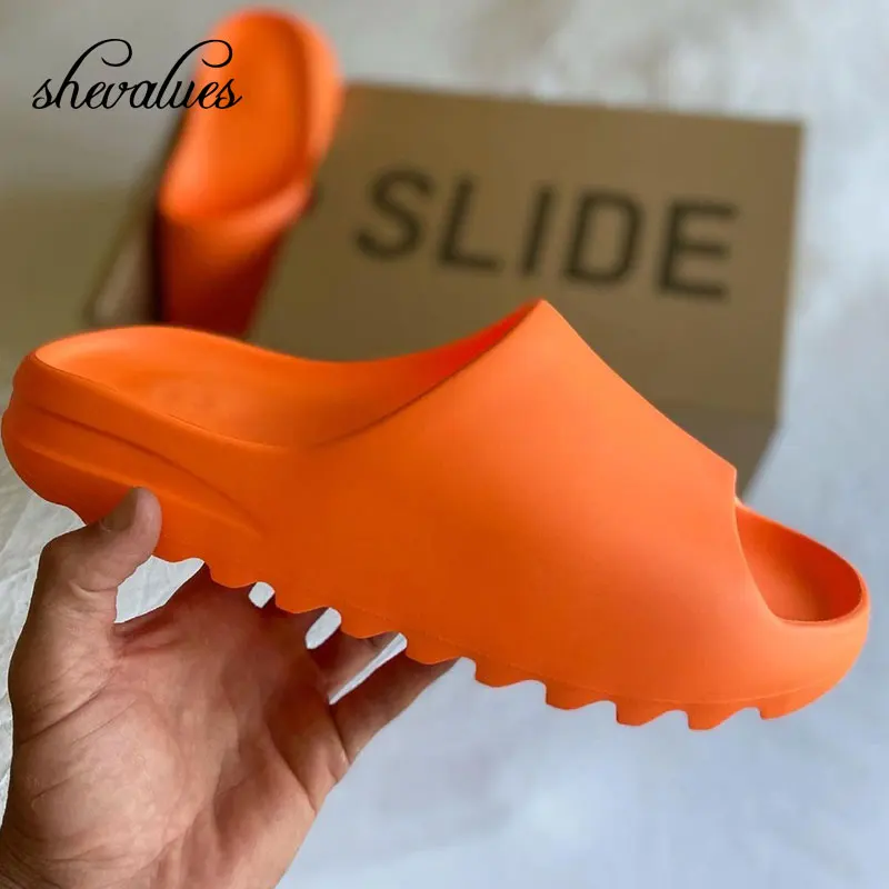 

Shevalues Trendy Fashion Men Slippers Summer Thick Bottom Sandals Women Men's Beach Shoes Couple Home Couple Large Size Slides
