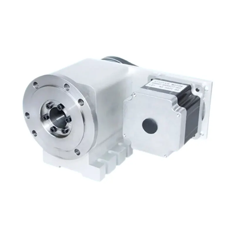 Chuck K11-130 3 Jaw / K12-130 4 Jaw with Nema34 Stepper Motor CNC Indexing Head Through Hole Diameter 30mm A-axis Rotating Axis