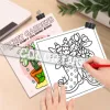 24Pcs Secret Garden Coloring Book - 20x20cm Picture Book with Soothing Nature-Inspired Colors 4