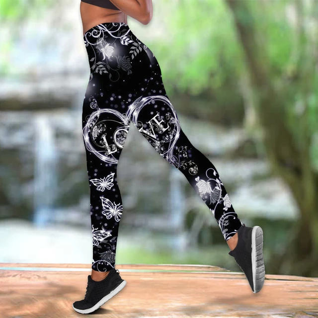 Women's Workout Leggings Yoga Trousers, Women's Butterfly Prints