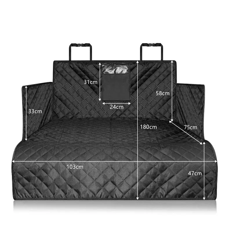 Waterproof Dog Car Seat Cover Trunk Case Dog Car Transporter Travel Mat Pad Carriers Hammock For Small Medium Large Dogs dog car seat cover