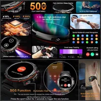 2025 New Outdoor Military Smart Watch Men GPS Trackr IP68 Waterproof 500mAH Health Monitor Bluetooth call Sports Laser Bracelet 2