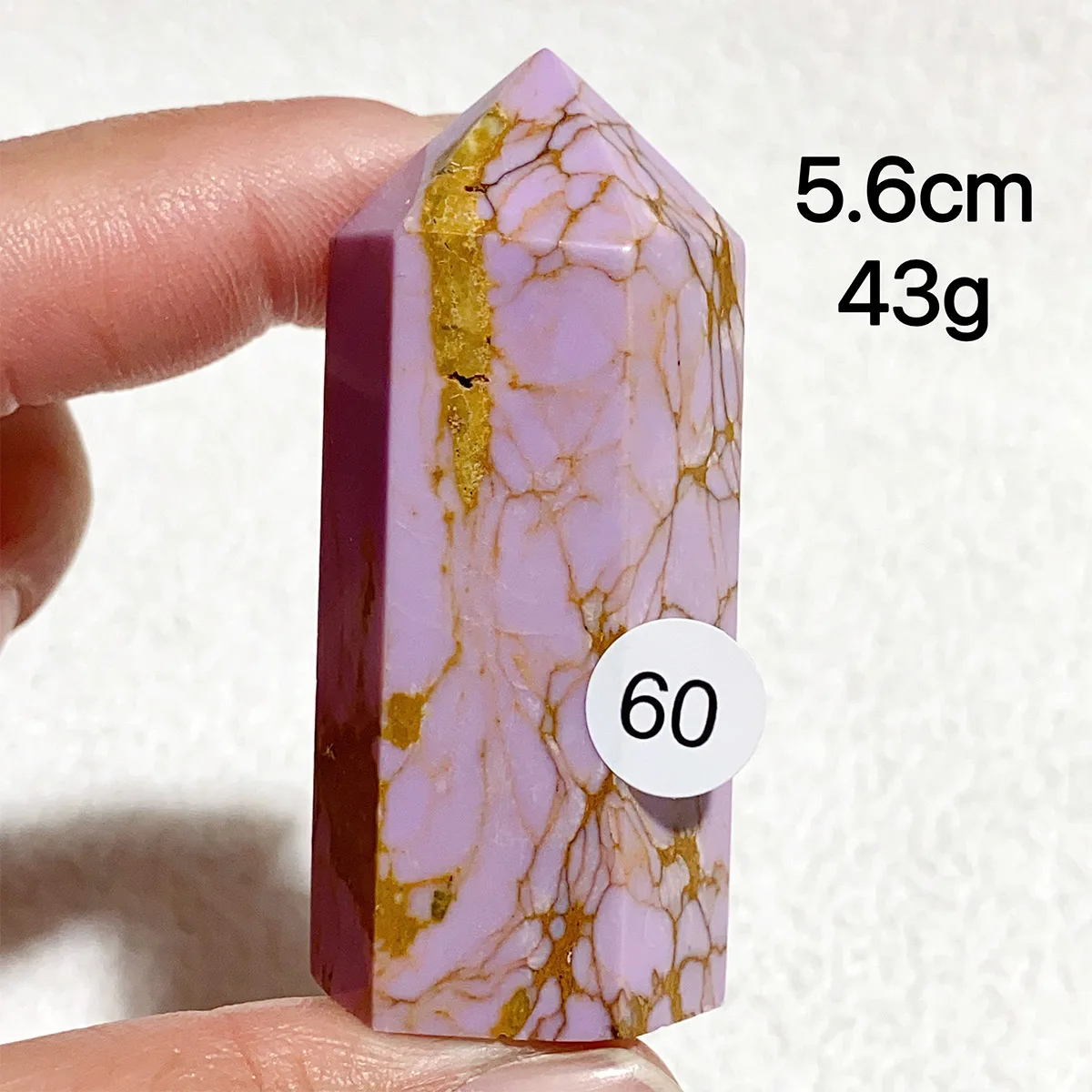 1PC Natural Crystal Phosphosiderite Tower Reiki Energy Spiritual Meditation Home Decor Gem Crystal Gift 2