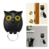 Owl Key Hook Without Punching Entrance Foyer Living Room Wall Hanging Organized And Stored 2