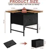 Square Coffee Table with Round Corners,2 Tier Farmhouse Small Coffee Table for Small Space,Modern Low Center Living 3