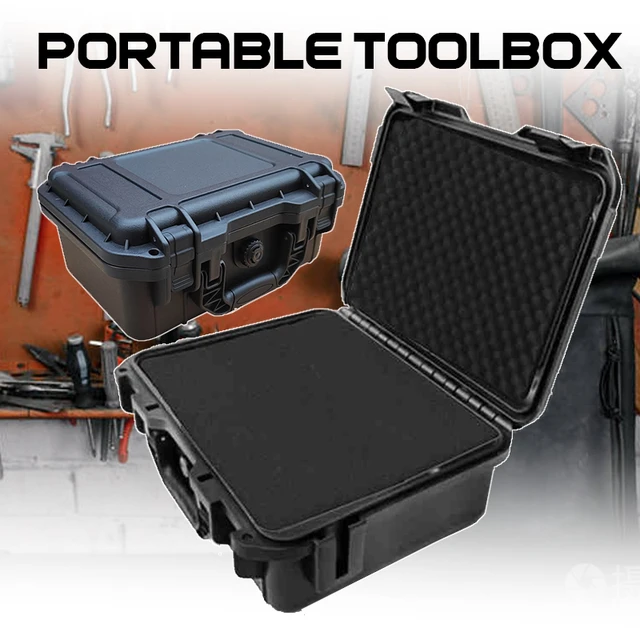 Plastic Small Tool Box Waterproof Hard Case Bag Storage Box Safety Toolbox  for Mechanics Outdoor Portable Suitcase Tool Case