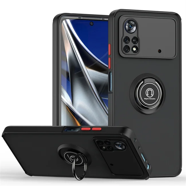 thumbnail image 1 of Shockproof Magnetic Phone Case For Xiaomi Poco X4 Pro X5 5G X3 NFC M3 M4 Pro 4G F4 GT Holder Cover For Poco F3 X3 GT X5 Pro Case, 1 of 5