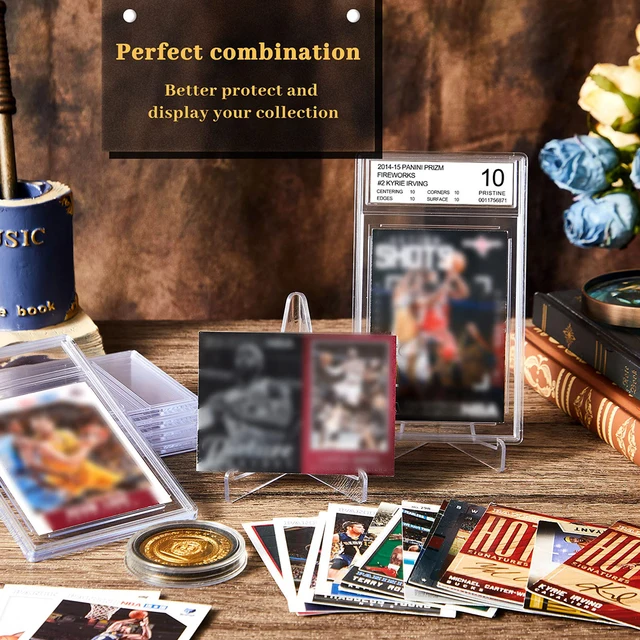 3 db Akril Kereskedési Kártya Lemez Védő Tok Hüvelyes Tartó Címkével, Professzionális Osztályozással A Sport Játékcsillagok Számára - Image 4