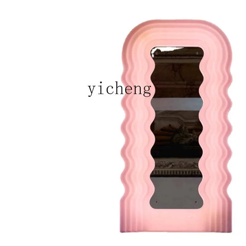 

Zk Wave Full-Body Mirror Ins Style Strawberry Dressing Luminous Floor Mirror High Sense