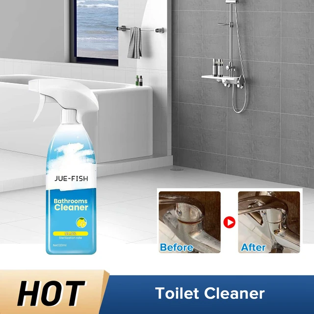 Toilet Cleaner Bathroom Descaler Spray Shower Door Glass Hard Water Stain  Remover Window Bathtub Cleaning Tool Toilet Supplies - AliExpress