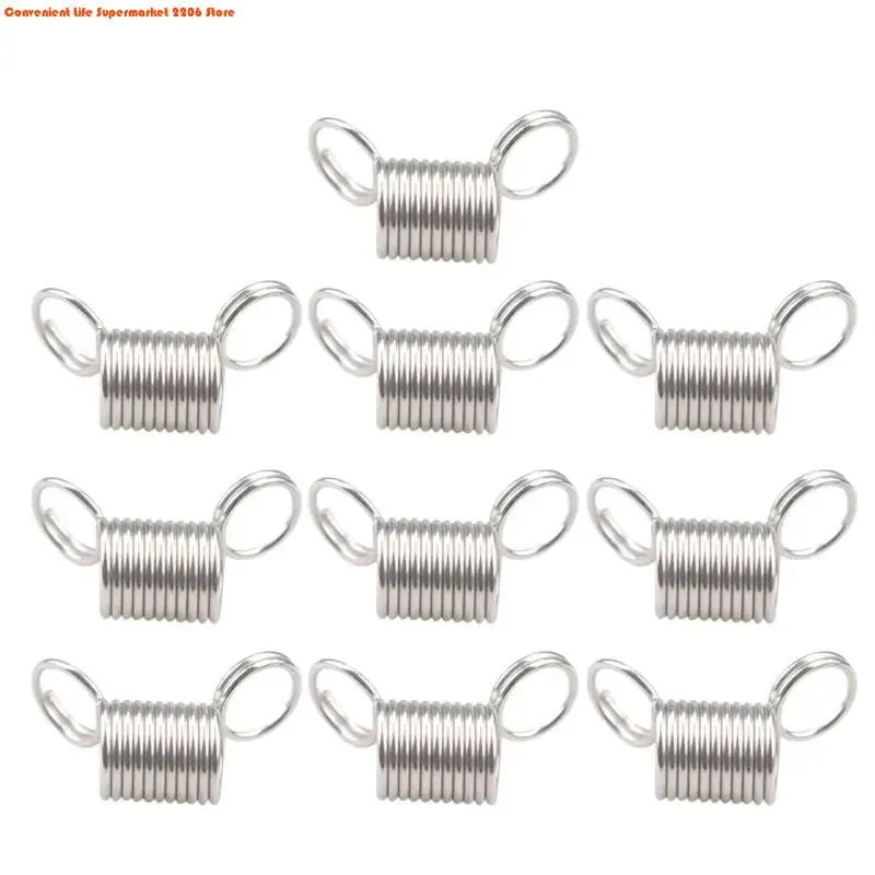 10 Pcs Beads Stopper Mini Spring Clamps Creative Bead Wire Ends Jewelry Making Tool for DIY Handmade Bracelets Necklace