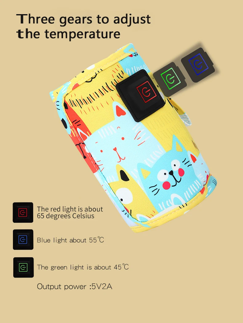 Description Picture 3 of itemUSB Milk Water Warmer, Travel Stroller Insulated Bag, Nursing Bottle Heater, Portable Bottle Feeding Warmer, Christmas, Hallowee