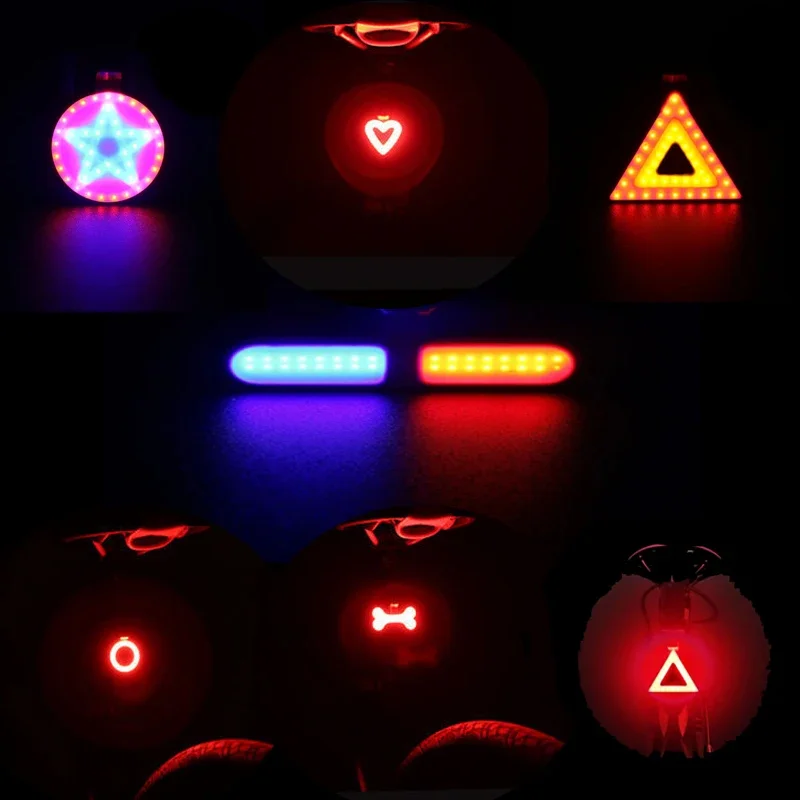 Description Picture 2 of itemBicycle Tail Light Bicycle Warning Light Multiple Lighting Modes LED Light USB Charging Mountain Bike Road Bike Accessories