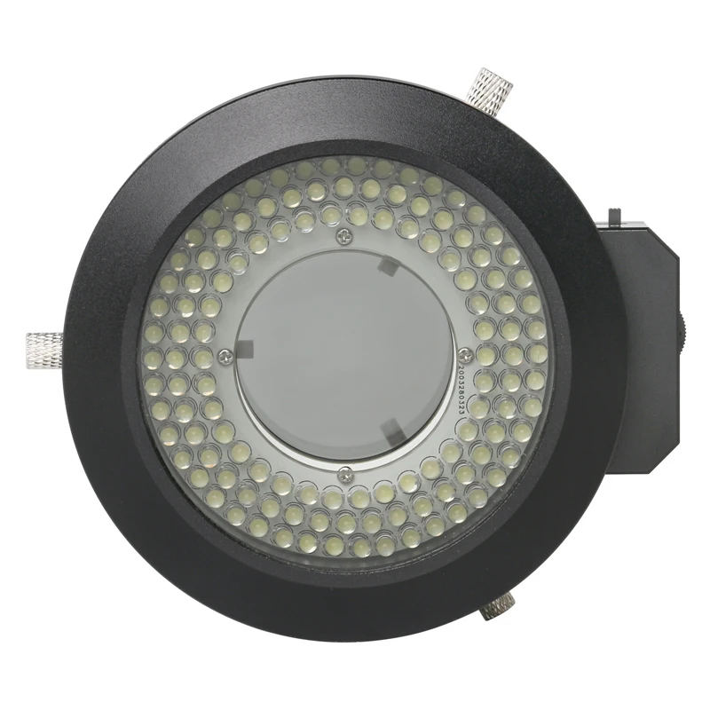 120PCS Brightness Adjustable Microscope Lamp Polarizing LED Ring Light For Stereo Microscope 110-240V