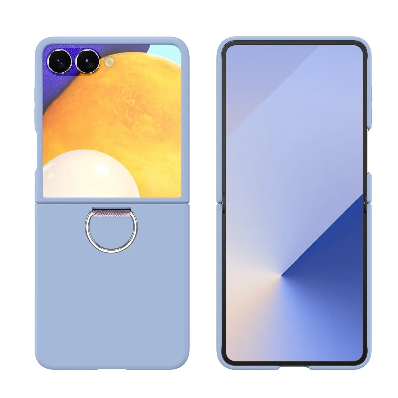 Candy Color Slim Matte Ring Holder Phone Case