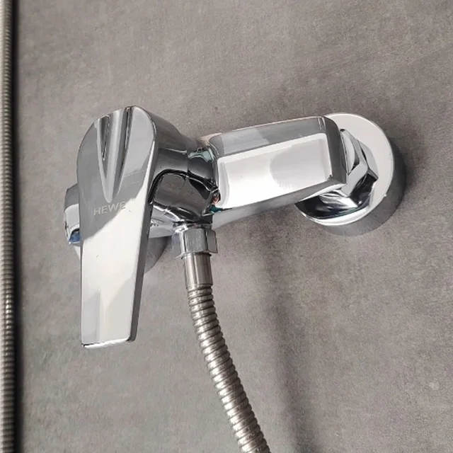 ก๊อกน้ำผสมอ่างอาบน้ำแบบผสมน้ำร้อนน้ำเย็น วัสดุโลหะผสมสังกะสี สำหรับห้องน้ำ 6