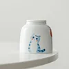 Three-dimensional Painted Ceramic Tea Cans Cute Cat Alloy Sealed Storage Jar Candy Coffee Storage Box Decoration Jar Home Decor 3